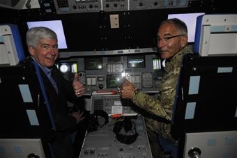 Michigan Gov. Rick Snyder and Maj. Gen. Gregory Vadnais visit STARBASE