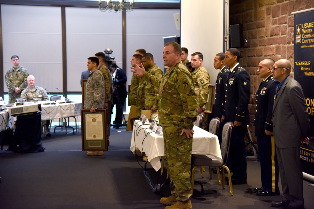 2015 USAREUR General Douglas MacArthur Leadership Award ceremony