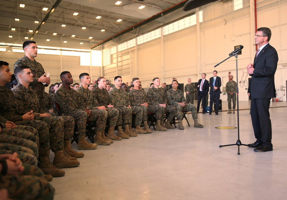 Secretary of Defense visits MCAS Miramar