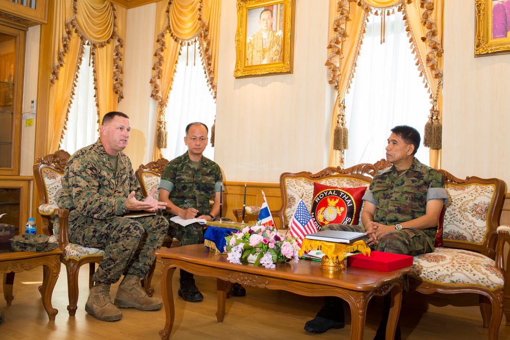 U.S. Marines visit Royal Thai Marine Corps Headquarters for Logistics Staff Talks