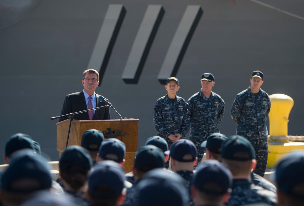 Secretary of defense visits San Diego