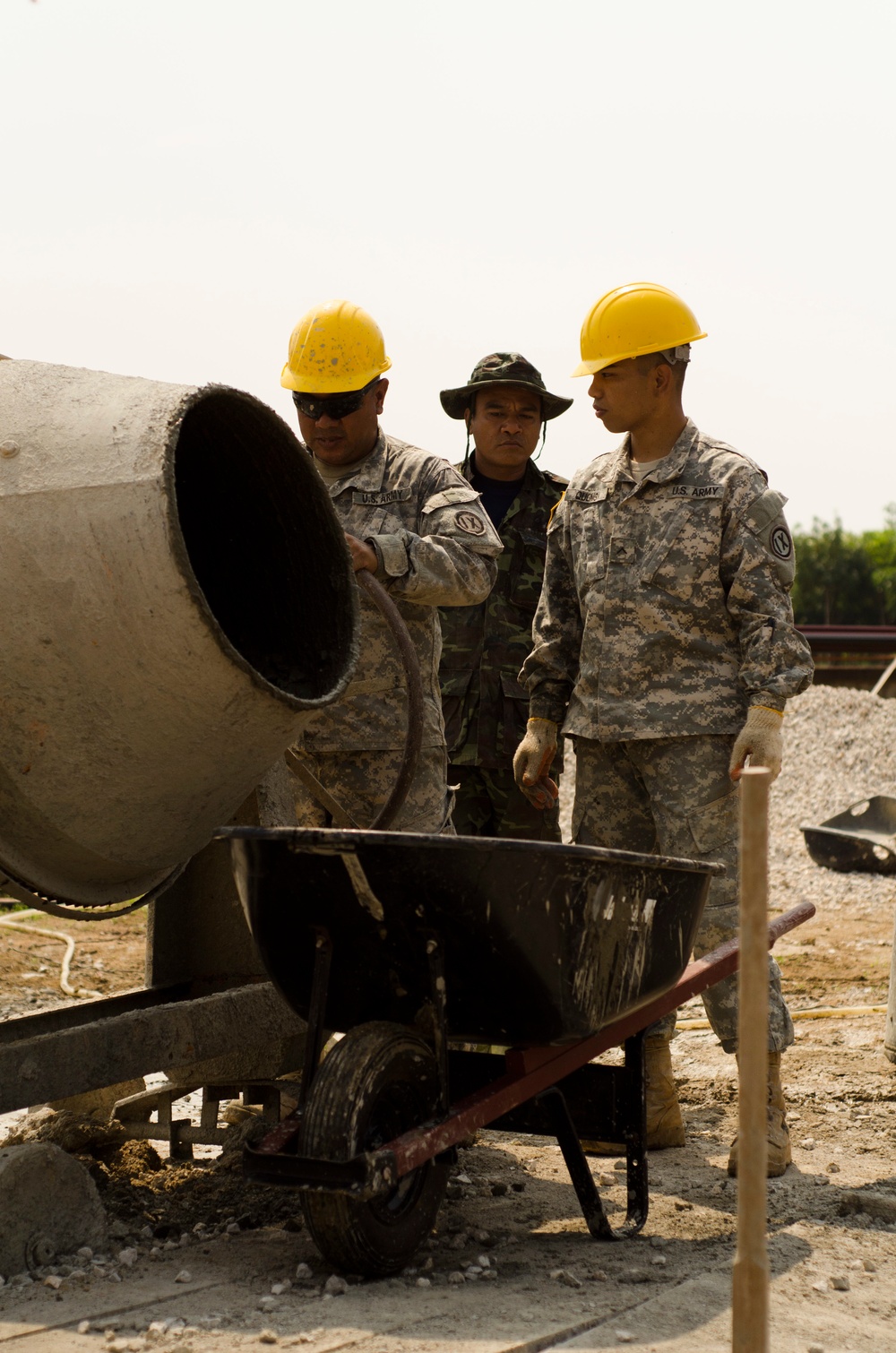 Thai, Indonesian, and US soldiers have you covered: Building school roof for Cobra Gold 2016