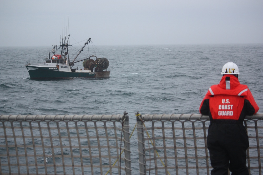 Coast Guard tows disabled fishing boat 45 miles off Portland, Maine