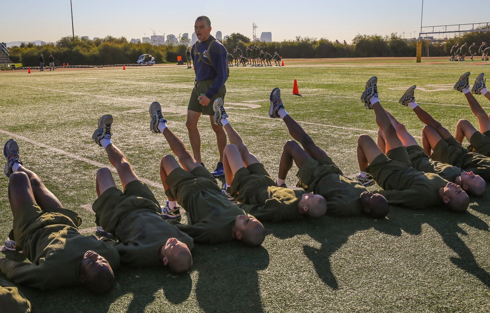Mike Company participates in more physical training