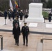 President of Colombia lays a wreath at Tomb of the Unknown Soldier in Arlington National Cemetery