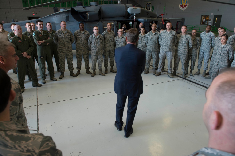 Secretary of defense visits Nellis AFB