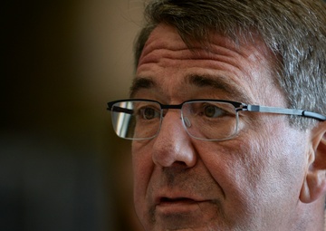 Defense secretary talks budget, readiness with Nellis community