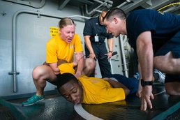 USS John C. Stennis security force compliance techniques