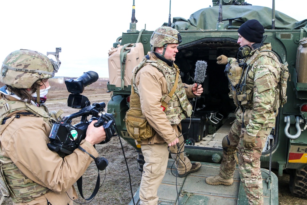 2nd Cavalry Regiment represents the US for Lithuanian TV audience