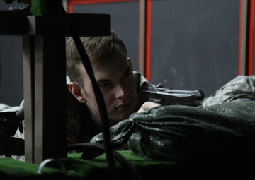 Soldiers use weapons simulator to hone skills in Kosovo