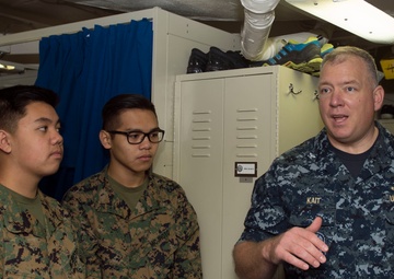 MCROTC tours USS Germantown