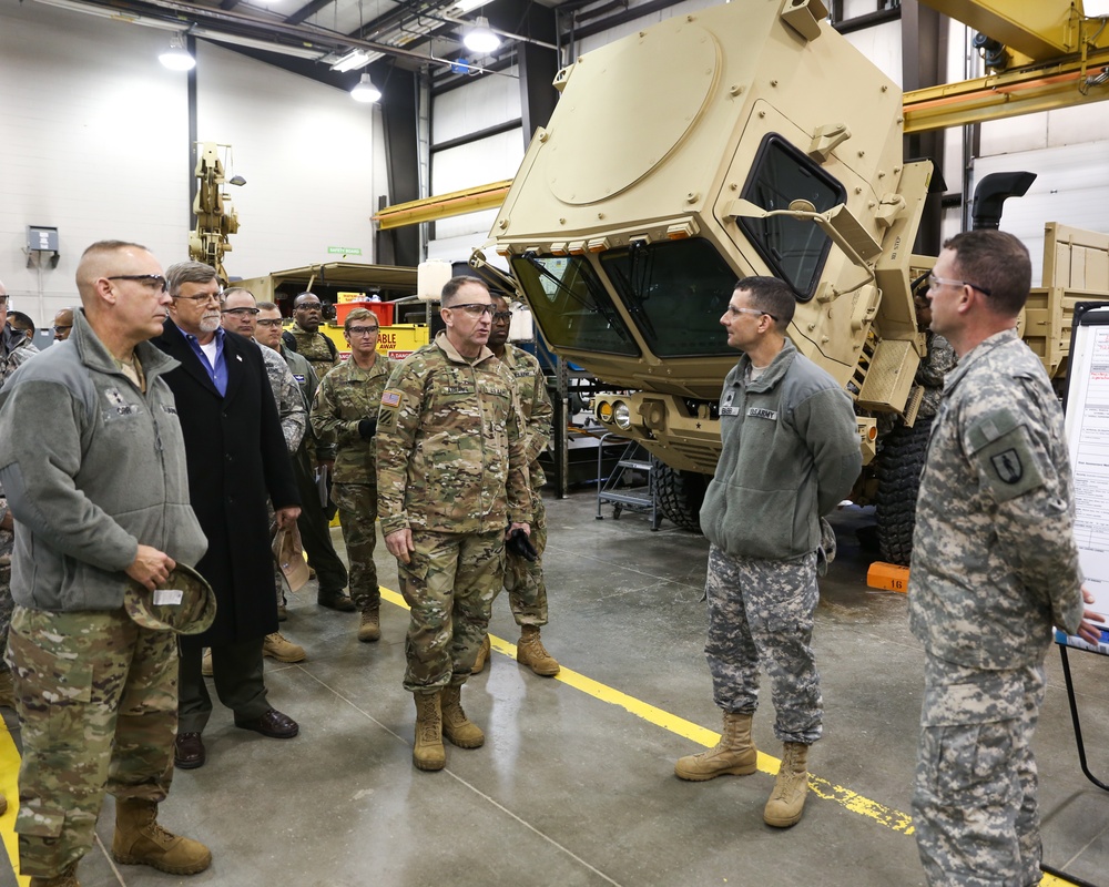 Gen. Robert Abrams receives tour of Sustainment Training Center at Camp Dodge