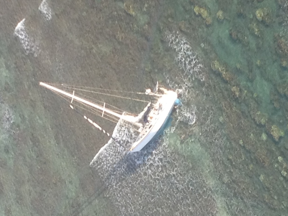 Coast Guard rescues two from grounded sailboat near Molokai
