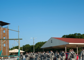 OTS students practice teambuilding skills