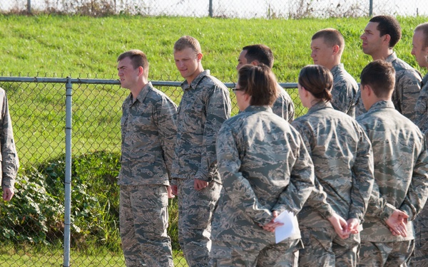 OTS students practice teambuilding skills