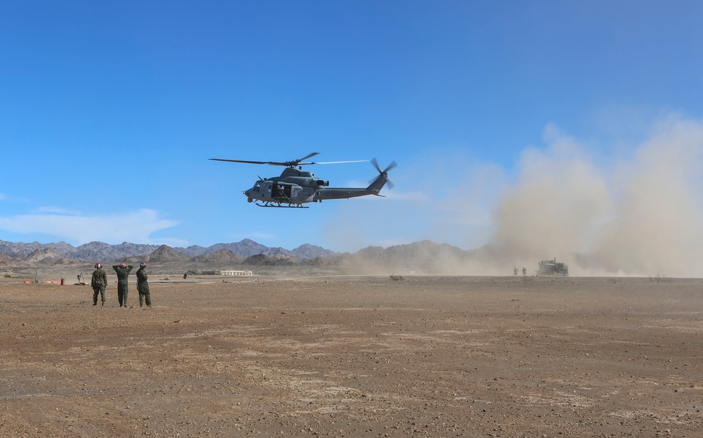 Marines with HMLA-267 support Scorpion Fire