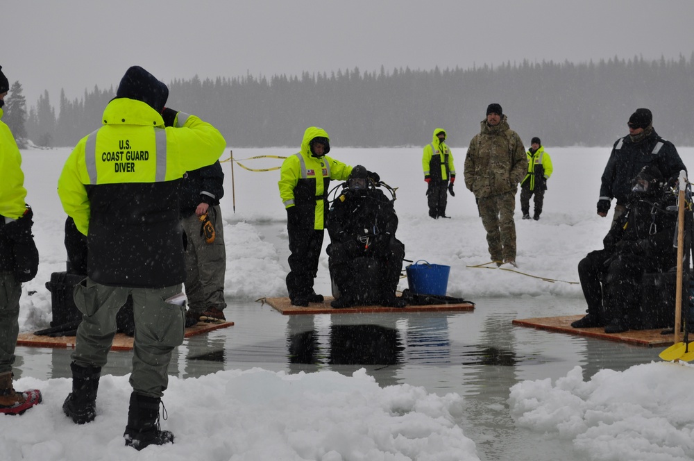 Ice diving course