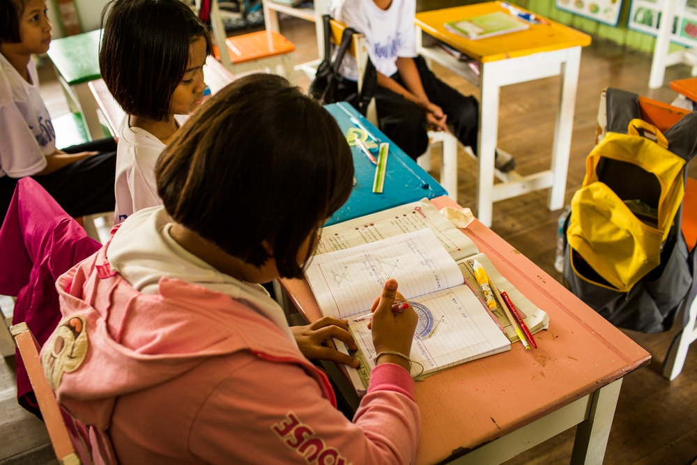 Work Continues at the Wat Ban Mak School During Cobra Gold 2016