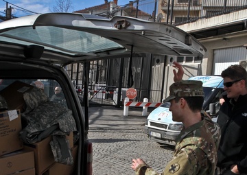 345th Combat Support Hospital delivers medical supplies to U.S Embassy in Kosovo