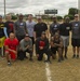 Soto Cano flag football with NFL players, cheerleaders