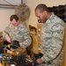 Airman perform gas mask evaluation