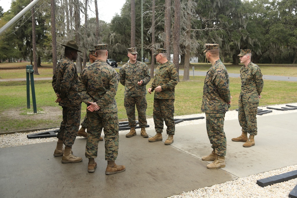 Chaplain of the Marine Corps Visits Parris Island