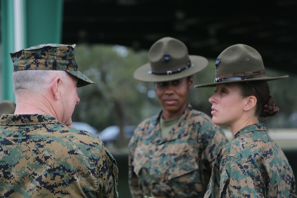 Chaplain of the Marine Corps Visits Parris Island