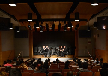Navy quartet performs at Westbury High School