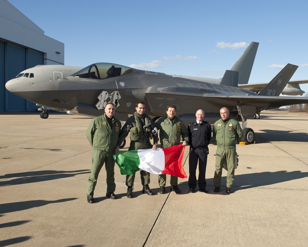 Italian F-35A Lightning II pilot makes aviation history, completes first trans-Atlantic Ocean crossing