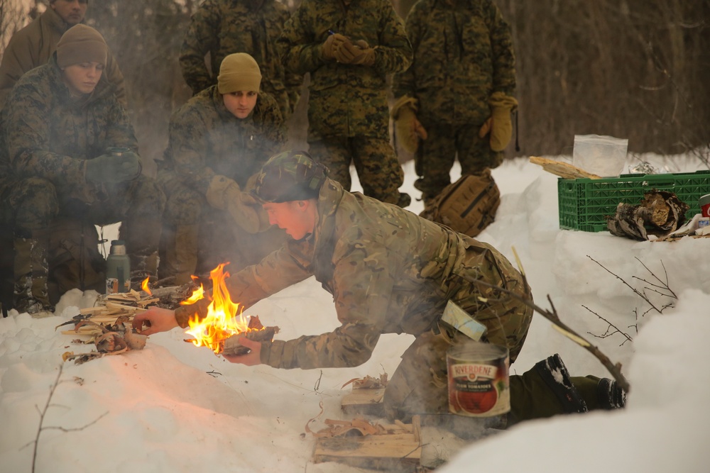 BSRF Marines put survival skills to the test in Norway