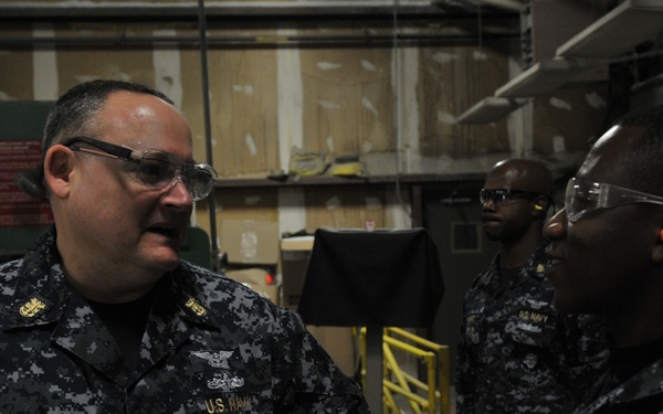 USS Abraham Lincoln tour of LIFAC, 2600 and Huntington Hall buildings