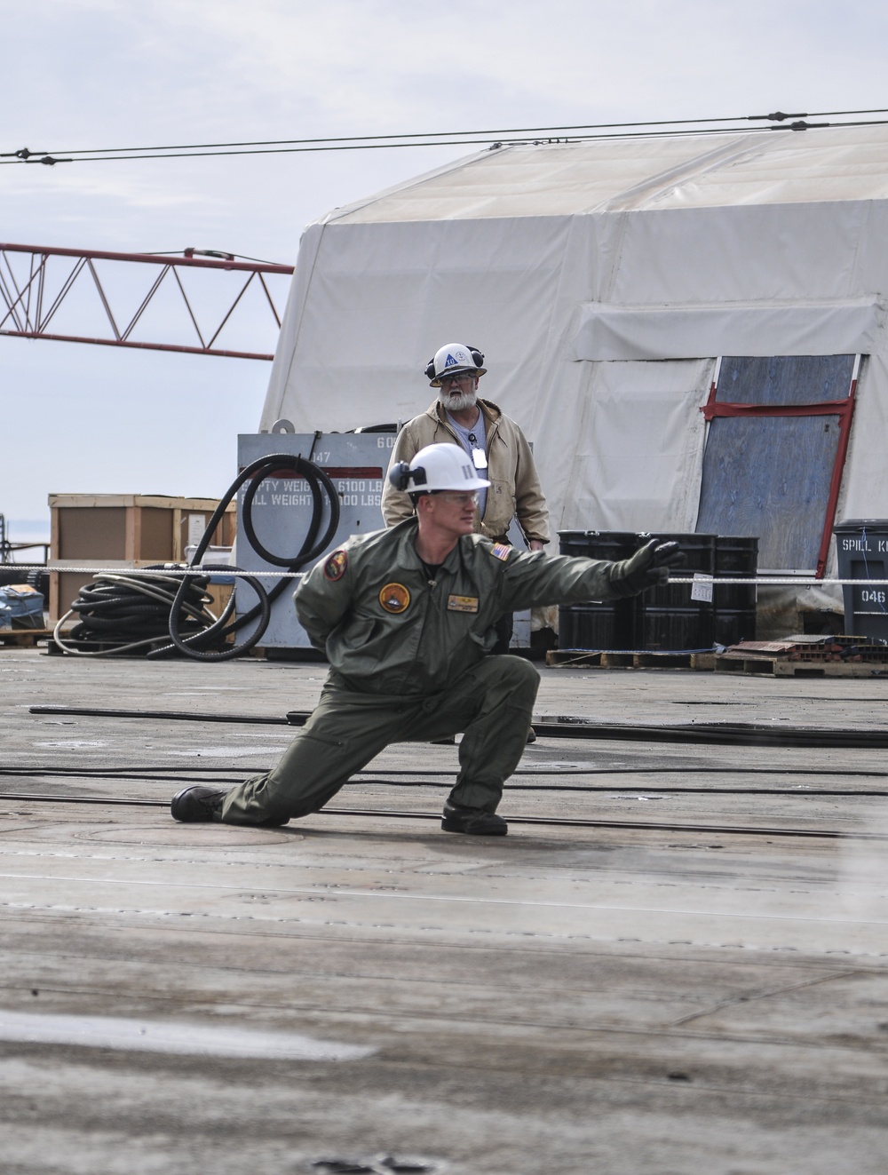 Successful testing of catapult on flight deck of USS Abraham Lincoln