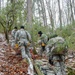 US Army military mountaineering students hoist littered patient