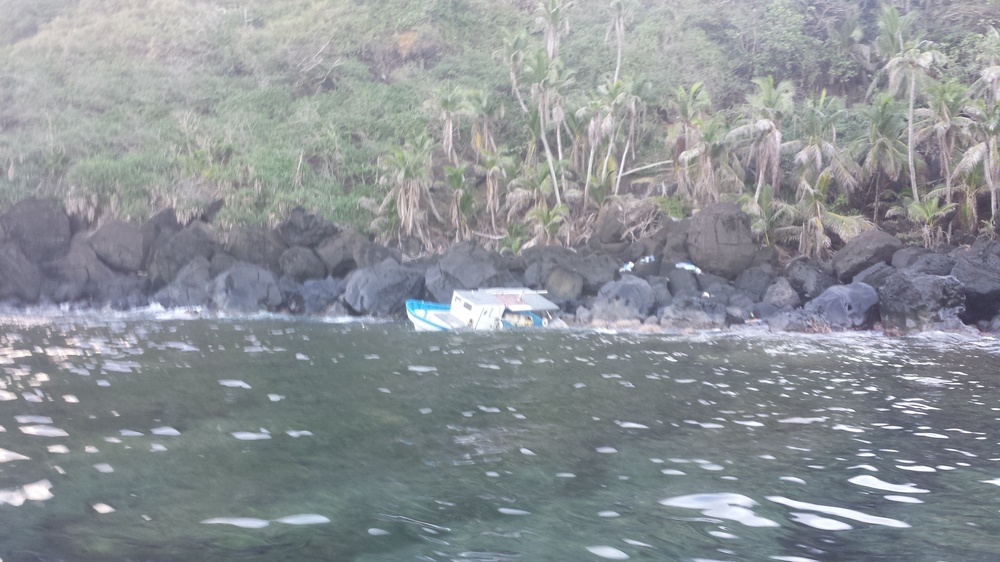 Coast Guard rescues 6 mariners from grounded boat near Alamagan Island