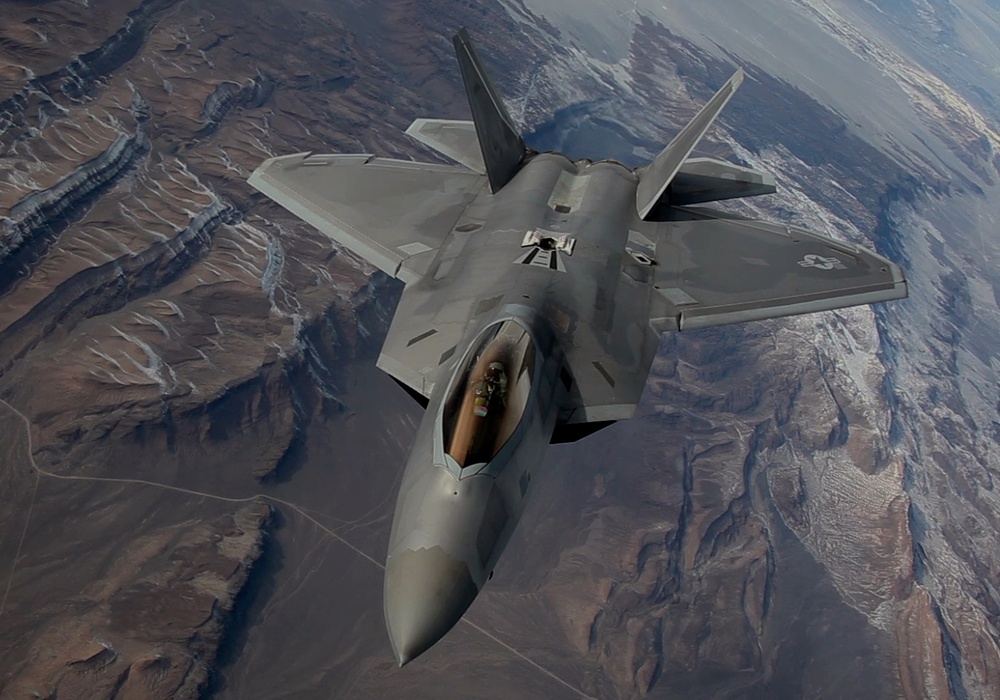 Red Flag 16-1: F-22 Raptor refuel