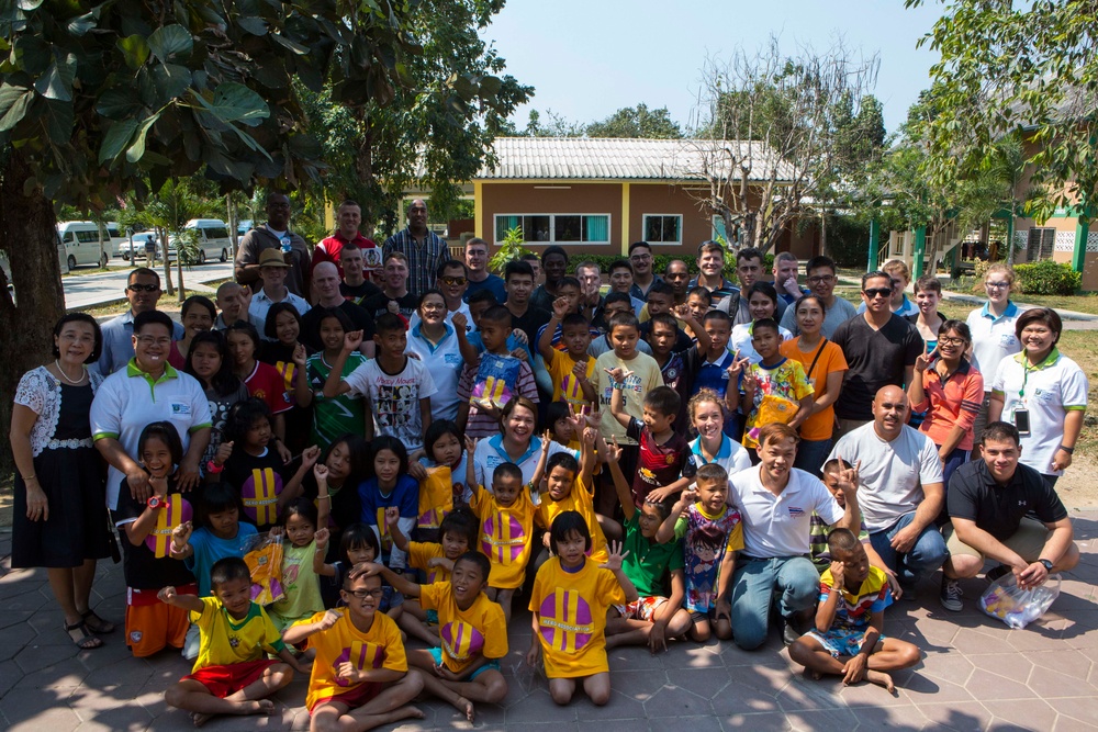 31st MEU Marines Visit Thailand Children Group Home