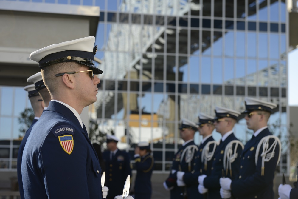 Coast Guard Honor Guard attend Lundi Gras
