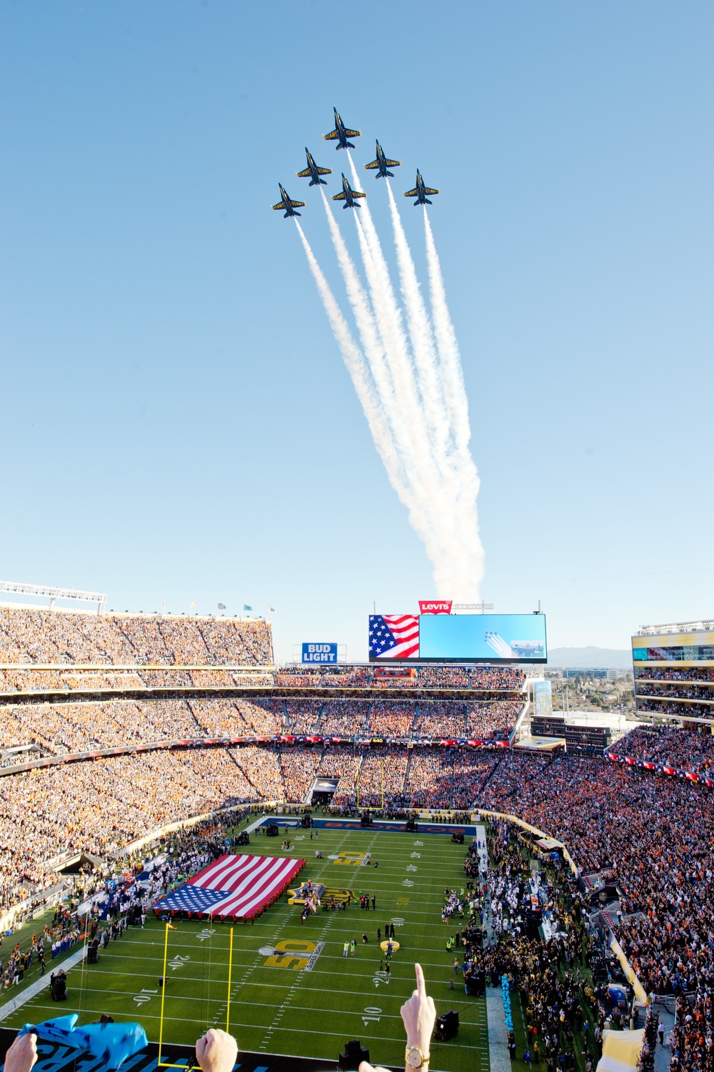 Formation over the 2016 Super Bowl