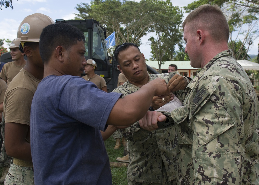 DVIDS - News - Seabee corpsman conducts basic first aid training with ...