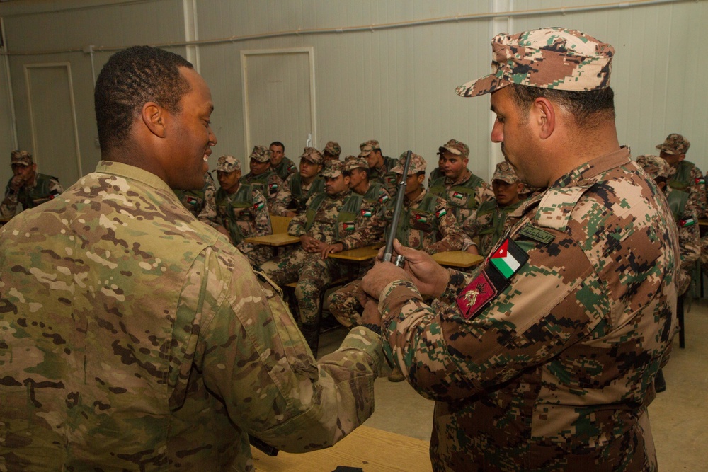 5-4 Cavalry, Jordanian border guard build partnership