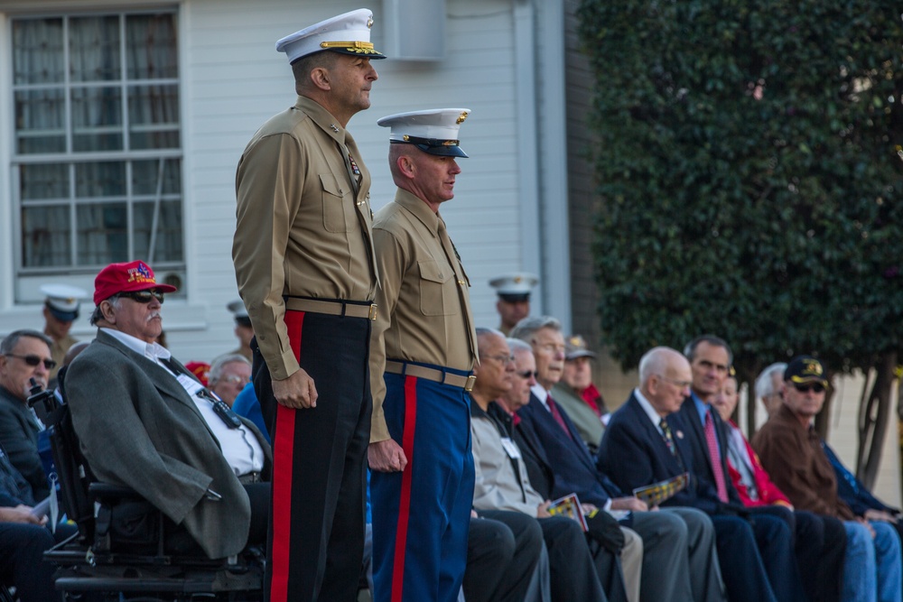 1st Marine Division 75th Anniversary morning colors