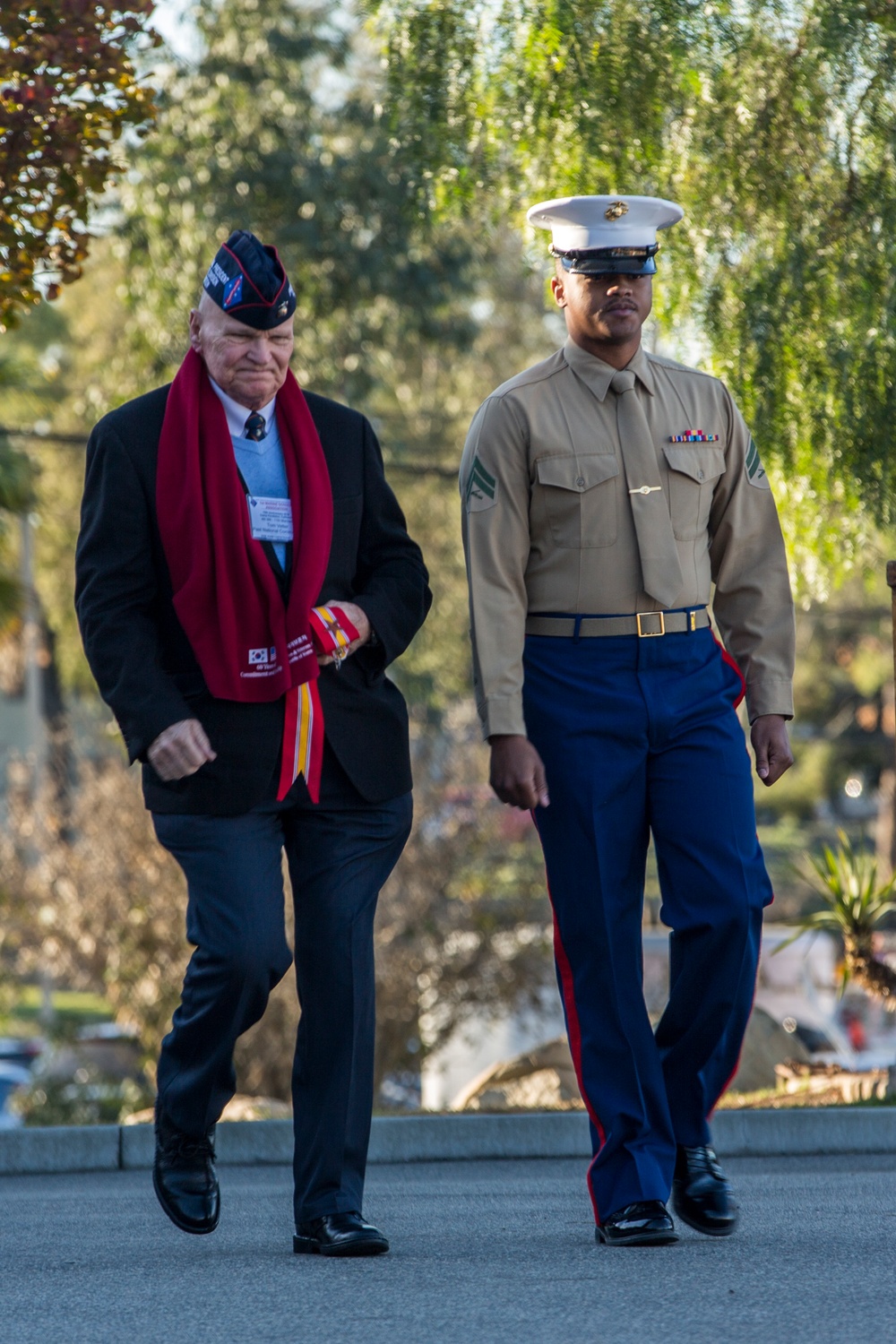 1st Marine Division 75th Anniversary morning colors