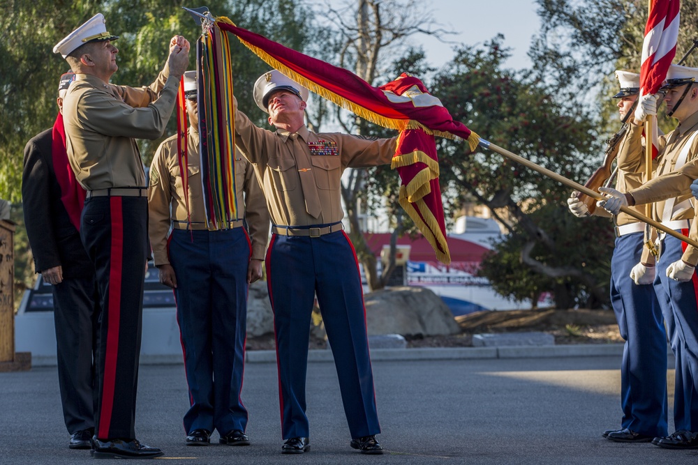 1st Marine Division 75th Anniversary morning colors