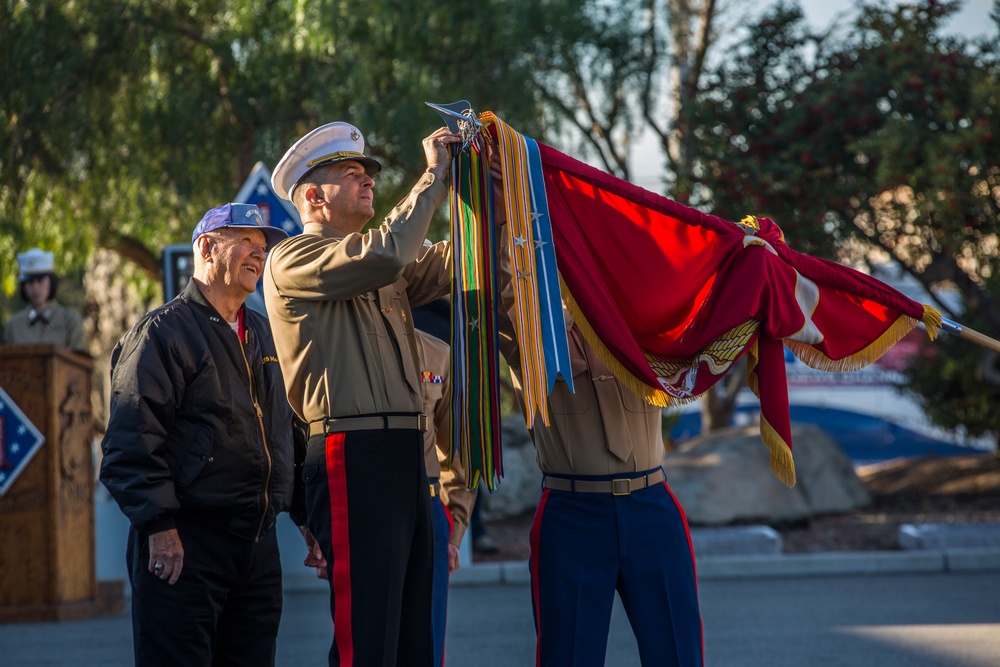 1st Marine Division 75th Anniversary morning colors