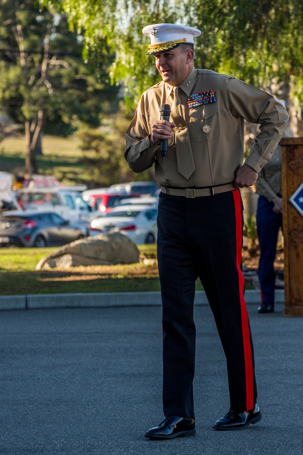 1st Marine Division 75th Anniversary morning colors