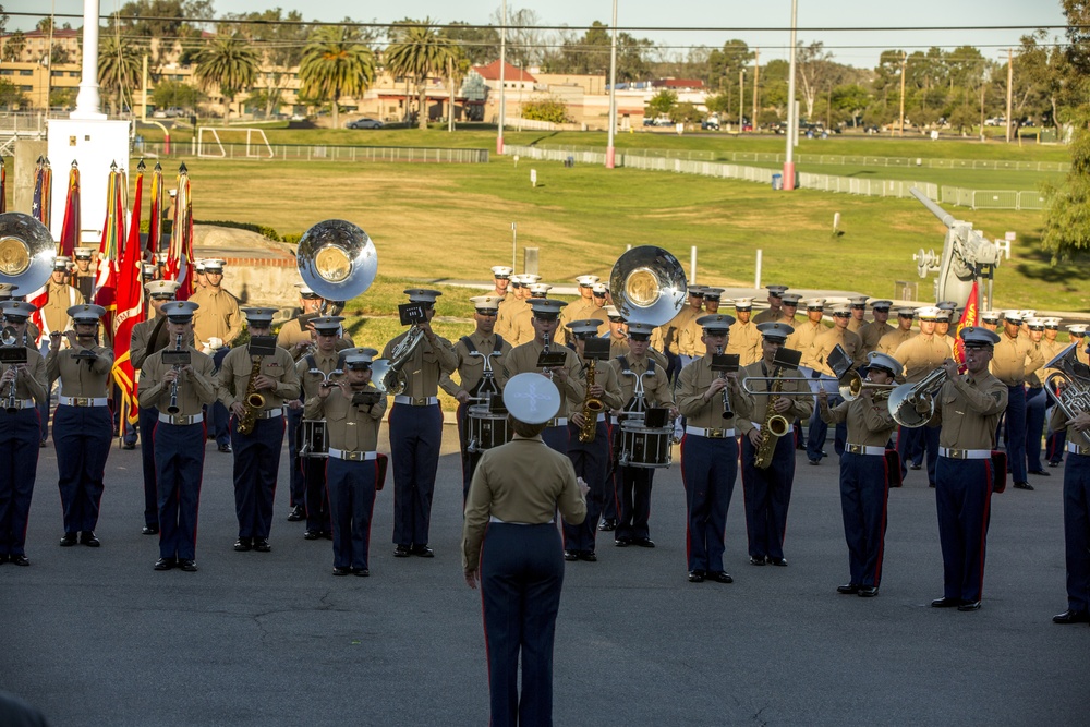 1st Marine Division 75th Anniversary Morning colors