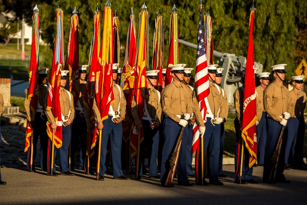 1st Marine Division 75th Anniversary Morning colors