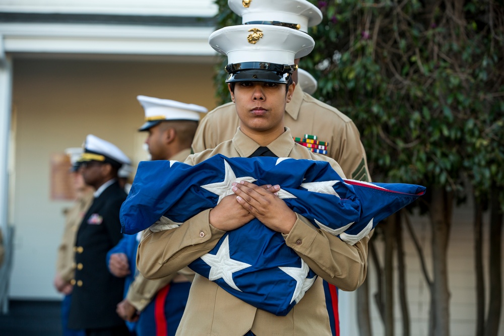 1st Marine Division 75th Anniversary Morning colors