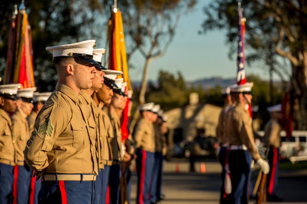 1st Marine Division 75th Anniversary Morning colors