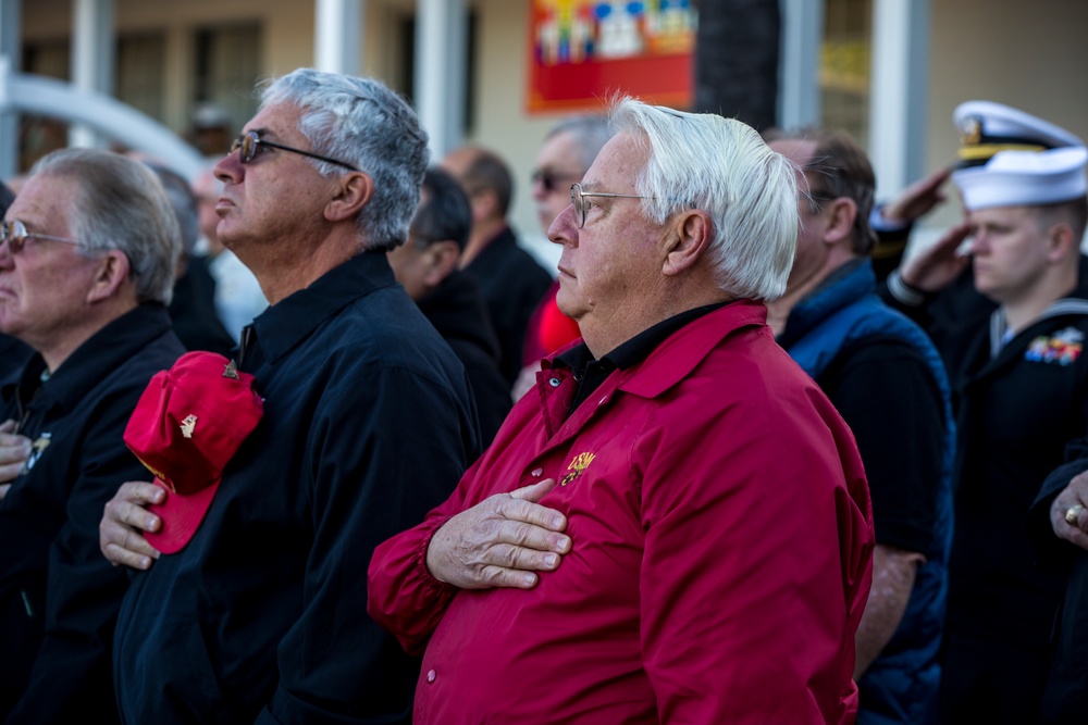 1st Marine Division 75th Anniversary Morning colors